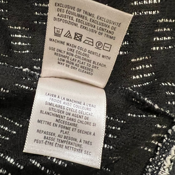 Anthropologie Saturday Sunday Luci Black Gray Knit Waterfall Cardigan - Picture 7 of 11